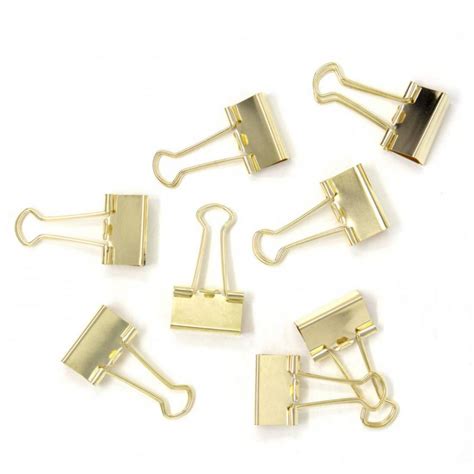 Binder Clips Gold Colour 19mm40 Pcs