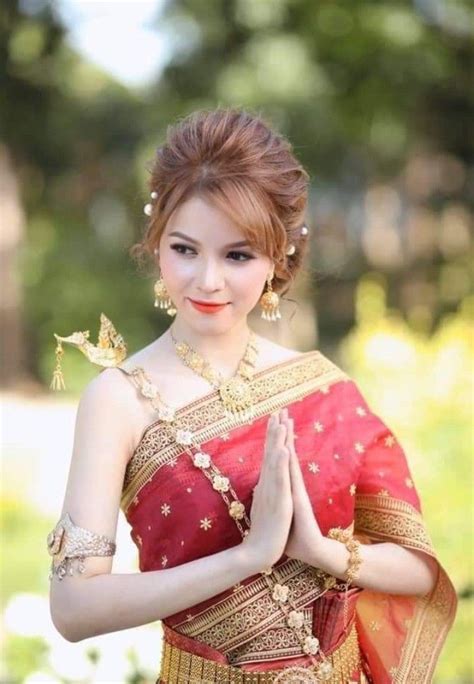 Thailand Dresses Brides Thai Dress Khmer Wedding Asian Ancient Beautiful Asian Female