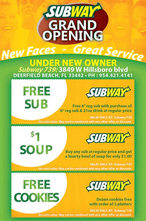Subway Restaurant Grand Opening Flyer Design Tight Designs And Printing
