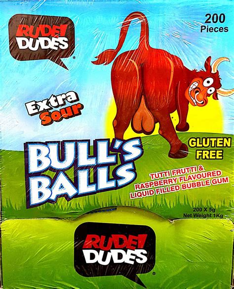 Bulls Balls Tutti Fruiti Lollies 1 X Box 200 Units