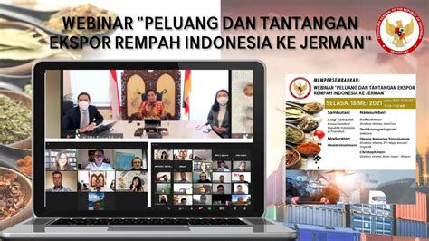Webinar Peluang Dan Tantangan Ekspor Rempah Indonesia Ke Jerman YouTube