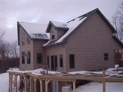 Vinyl Insulated Log Siding Gives Cabin Feel For Less Barron Designs