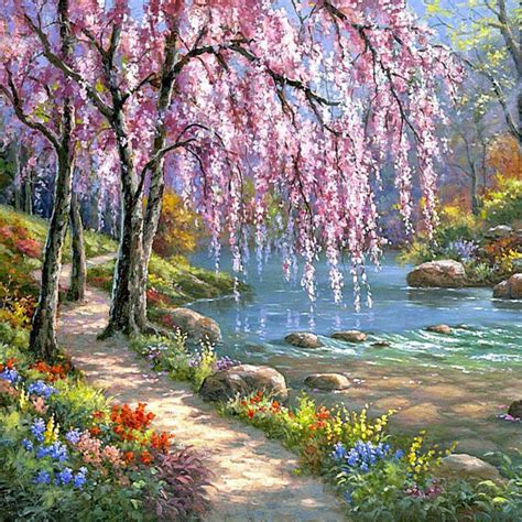 Natural Scenery Painting At Explore Collection Of