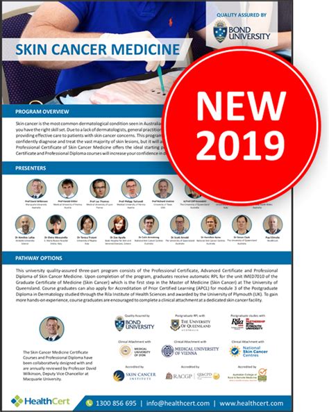 Professional Certificate Of Skin Cancer Medicine