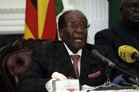 Facing Impeachment Mugabe Resigns As President Of Zimbabwe The Times