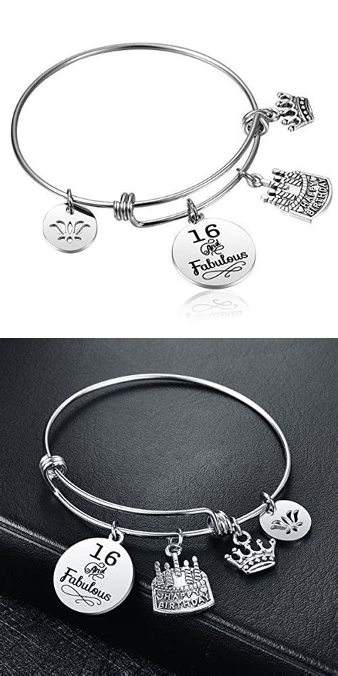 Bijou Jewelry 16th Birthday Ts Happy Birthday Bangle Bracelet For