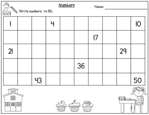 Writing And Tracing Numbers 1 50 Made By Teachers