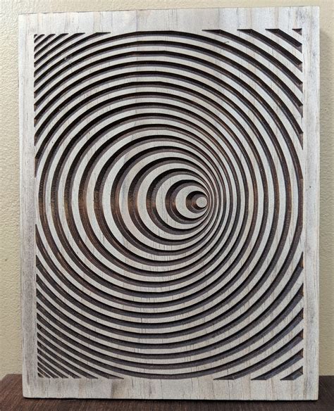 10x12 Optical Illusion Wood Carving 3d Art Illusion Etsy