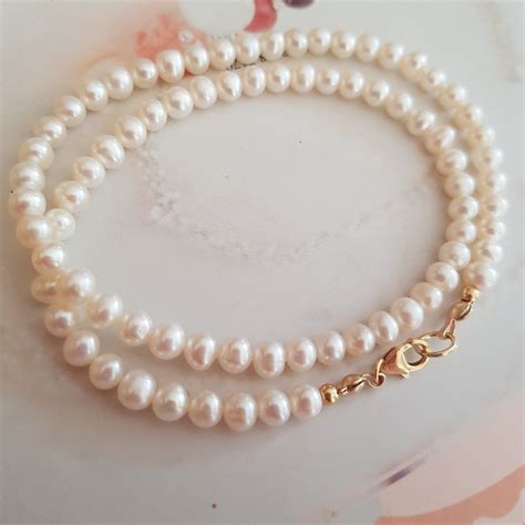 Small Freshwater Pearl Necklace Or Choker Sterling Silver Or Gold Fill