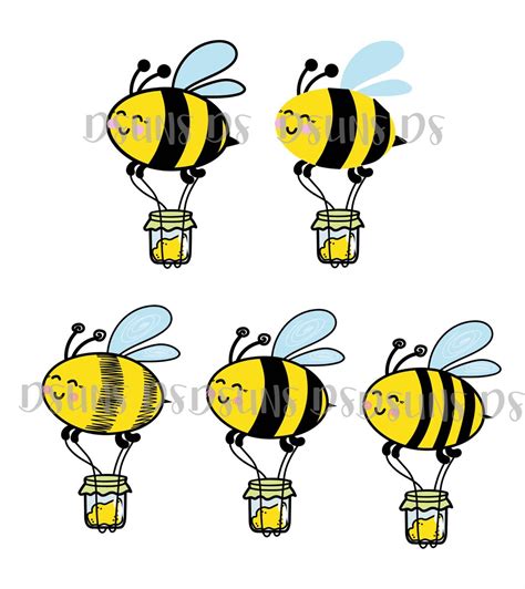 Cute Bee Illustration For Abc Flash Cards Original Design By Dsuns