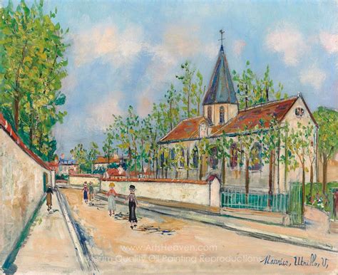 Maurice Utrillo Church Of Eaubonne Painting Reproductions Save 50 75
