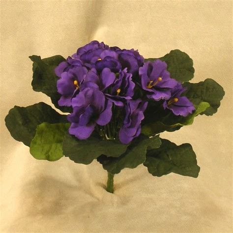 Artificial Silk African Violet Bouquet African Violets Rose Flower