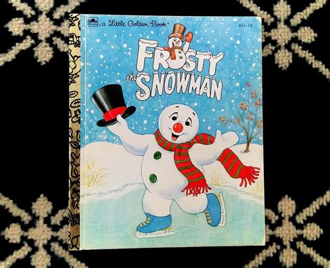 1992 Frosty The Snowman Little Golden Book Western Publishing Etsy In 2022 Little Golden