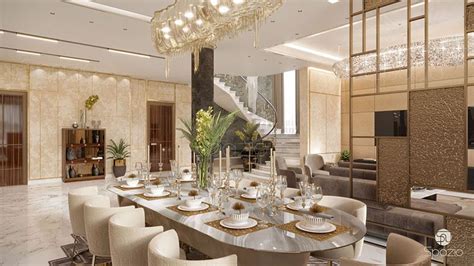Luxury Modern Villa Interior Design On Behance Interior Design Dining