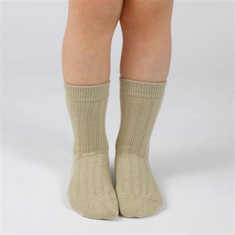 Organic Rib Dress Socks In Khaki Pediped®