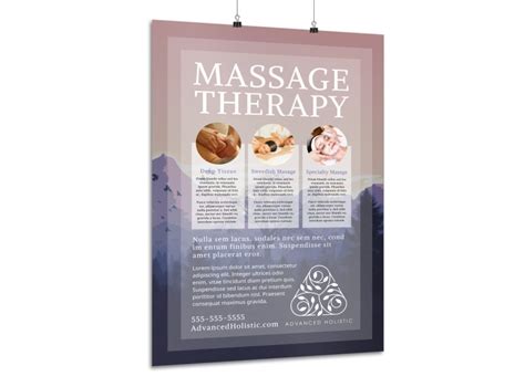 Massage Poster Templates Mycreativeshop