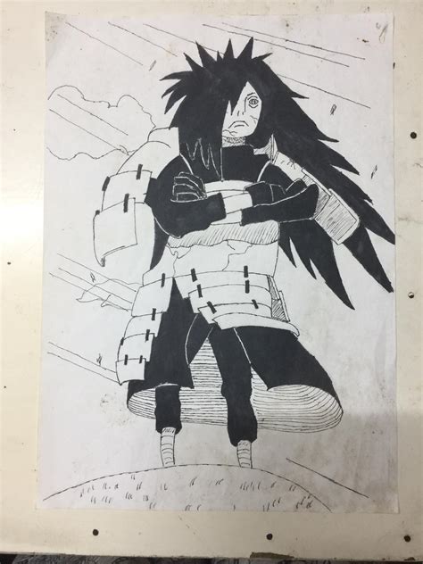 Me Drawing Madara Uchiha 7 Years Ago Boruto