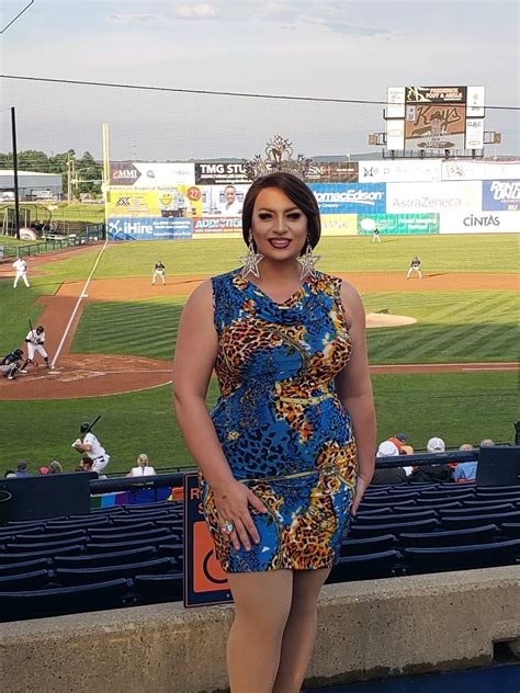Mgazine Miss Gay Maryland America Throws First Pitch At Frederick Keys
