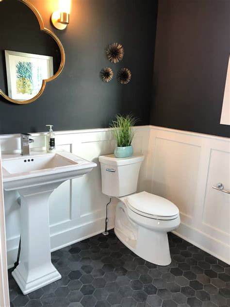 Most precut wainscoting isn't going to match a home of that age. Modern Home Trends I'm Loving- Black, Brass, Wallpaper and ...