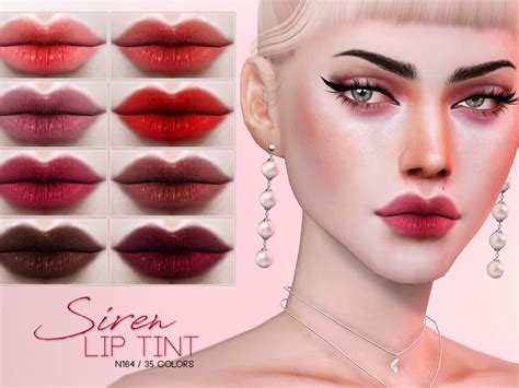 Lana Cc Finds Siren Lip Tint Sims 4 Cc Makeup The Sims 4 Skin