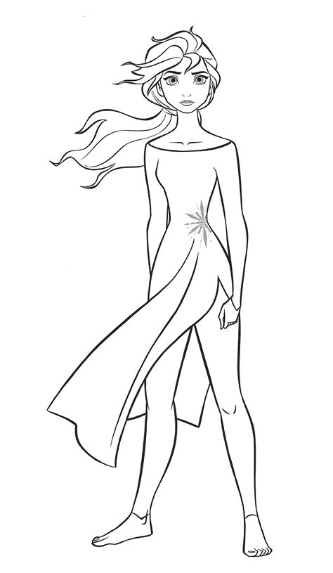 Frozen 2 Anna And Elsa Coloring Pages Free Coloring Page