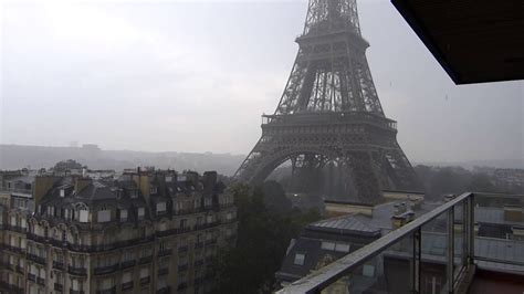 Eiffel Tower In The Rain Youtube