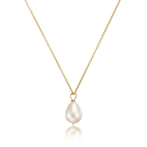 This Stunning Handmade Large Single Pearl Necklace Is A Beautiful Single Pearl Pendant