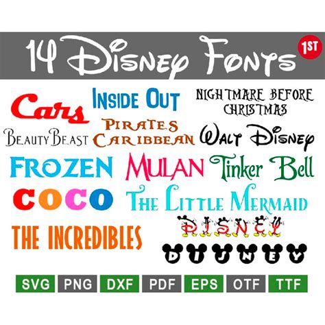 Disney Font Svg Disney Alphabet Svg Disney Letter Svg Dis Inspire