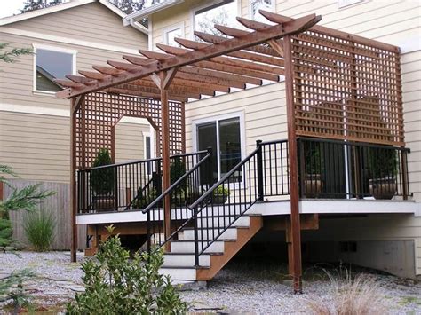 I'm planning on building a deck in the backyard in view of adding a pergola later. how to build a pergola on an existing deck? - Google ...