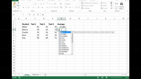The cell references containing logical values, text or are empty are ignored by the average in excel formula. Excel - Average function explained - YouTube