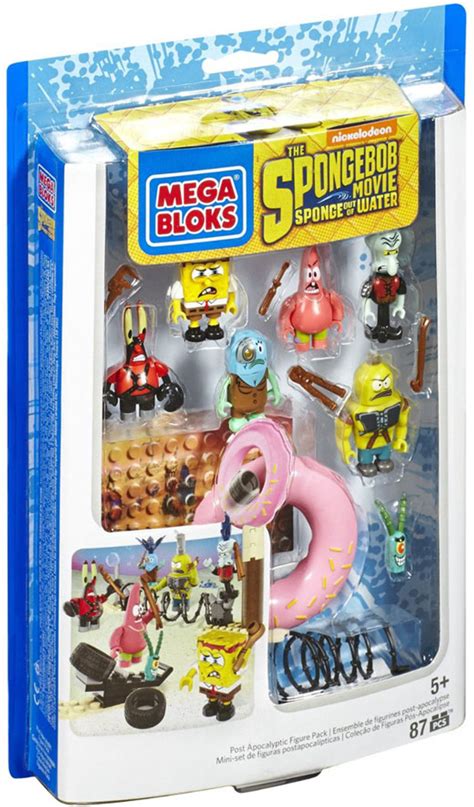 mega bloks spongebob squarepants sponge out of water movie figure pack set 94660 toywiz