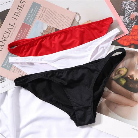 1 Pcs Low Waist Sexy Thong Half Covered Buttocks Ladies Panties Soft