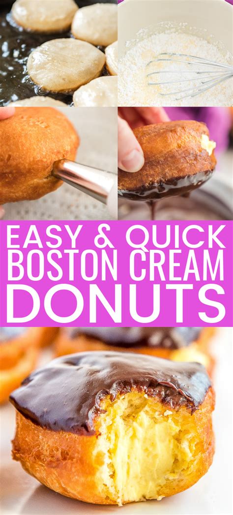 Instead, american home cooks of that time often made simple butter cakes baked in shallow pans or pie tins. How To Make Easy Boston Cream Donuts are made with ...