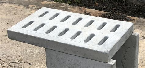 Grey Reinforced Concrete Precast Concrete Drain Cover With Slits Id