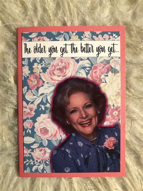 Golden Girls Birthday Card Rose Nylund Betty White Etsy