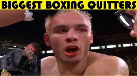 Top 10 Boxers Who Quit During A Fight Youtube