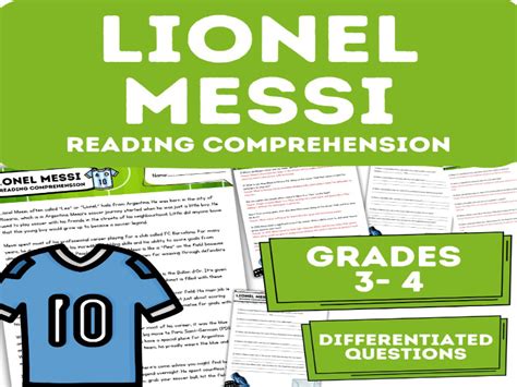 Lionel Messi Reading Comprehension Teaching Resources
