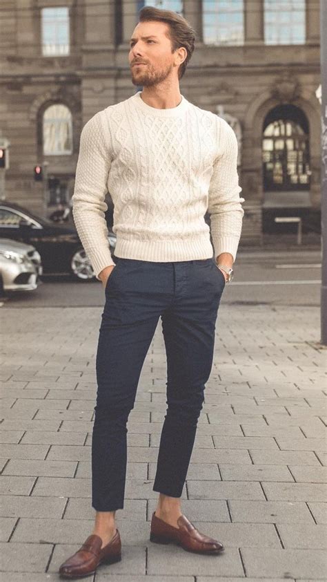 5 Cool Sweater Outfits For Men Mens Summer Outfits Fall Outfits Men