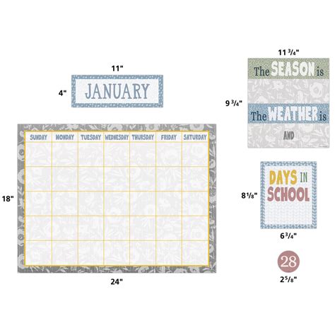 Classroom Cottage Calendar Bulletin Board Tcr7173 Teacher Created