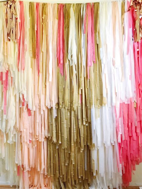 Plastic Streamer Fringe Wall Backdrop One Piece Clients
