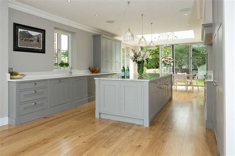 Maple And Gray Traditional Grey And White Shaker Kitchen
