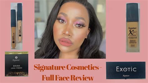 One Brand Makeup Tutorial Signature Cosmetics Youtube
