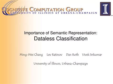 Ppt Importance Of Semantic Representation Dataless Classification