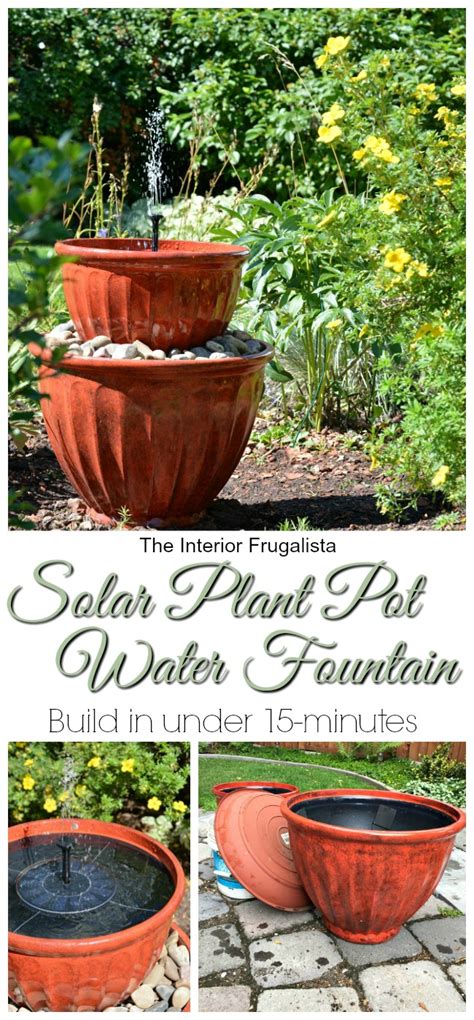 Solar Plant Pot Water Fountain In Under 15 Minutes