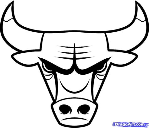 Chicago Bulls Logo Chicago Bulls Logo Coloring Pages To Print Bull Logo