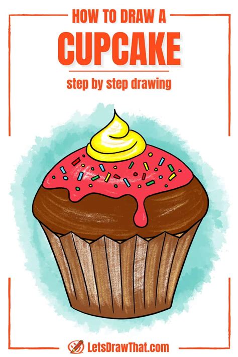 How To Draw A Cupcake Simple And Delicious