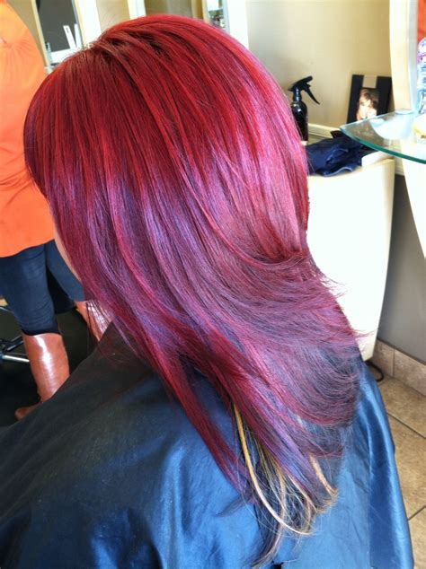 Vibrant Red Long Hair Styles Hair Styles Beauty