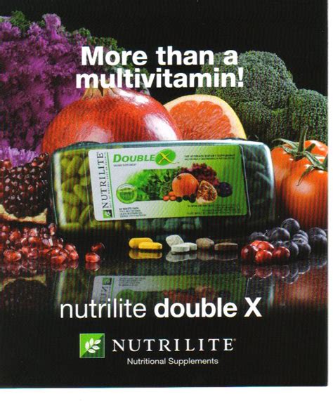 Prin urmare, navigând pe acest website, dumneavoastră. Nutrilite: NUTRILITE Double X