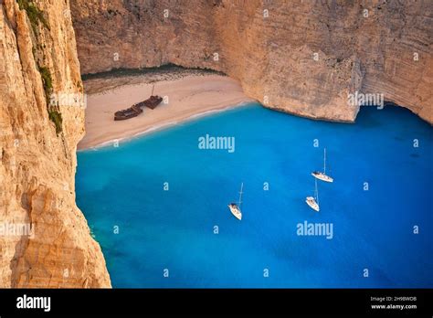 Shipwreck Bay Navagio Beach Zakynthos Island Greece Stock Photo Alamy