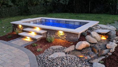 It will save you time and money, because you won't have to hire someone to do it for you…unless you want to. Envision yourself taking a dip in this relaxing warm salt water plunge pool on a cool night ...